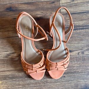 Arezzo heels 2.3 inch block heel